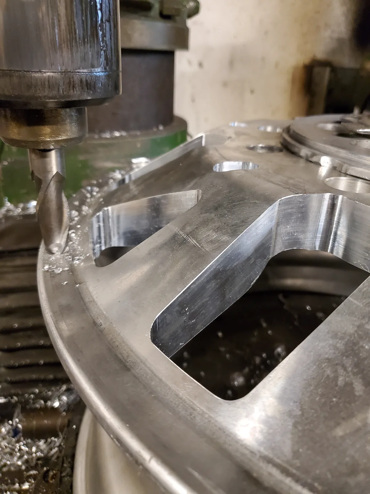 Metal component being machined for a custom application